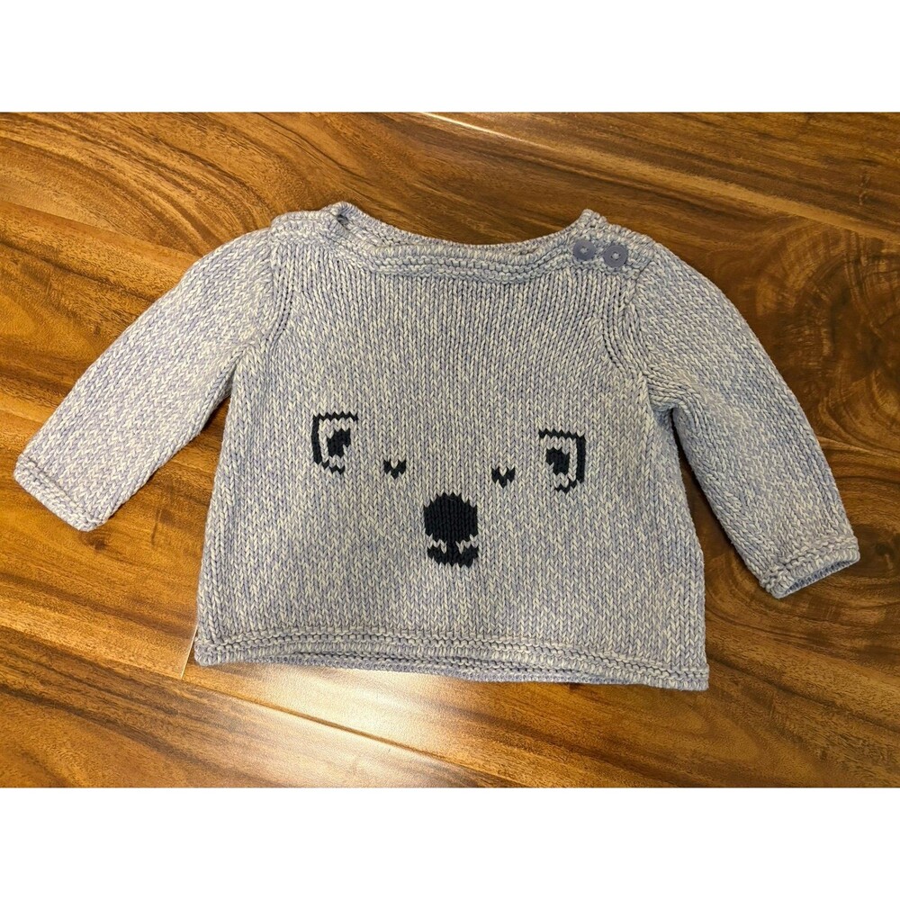 Tea Collection Lilac Bear Sweater